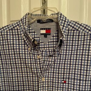 Men’s Tommy Hilfiger short sleeve button down large